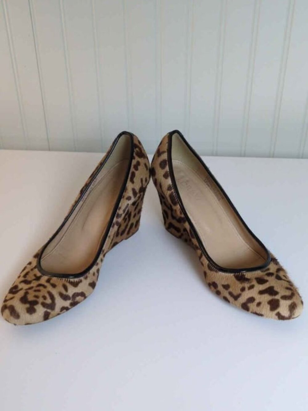 J.Crew Cheetah Leopard Wedge Heels